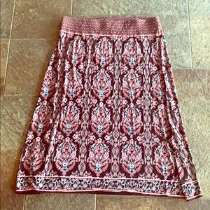 J Jill Pattern Skirt